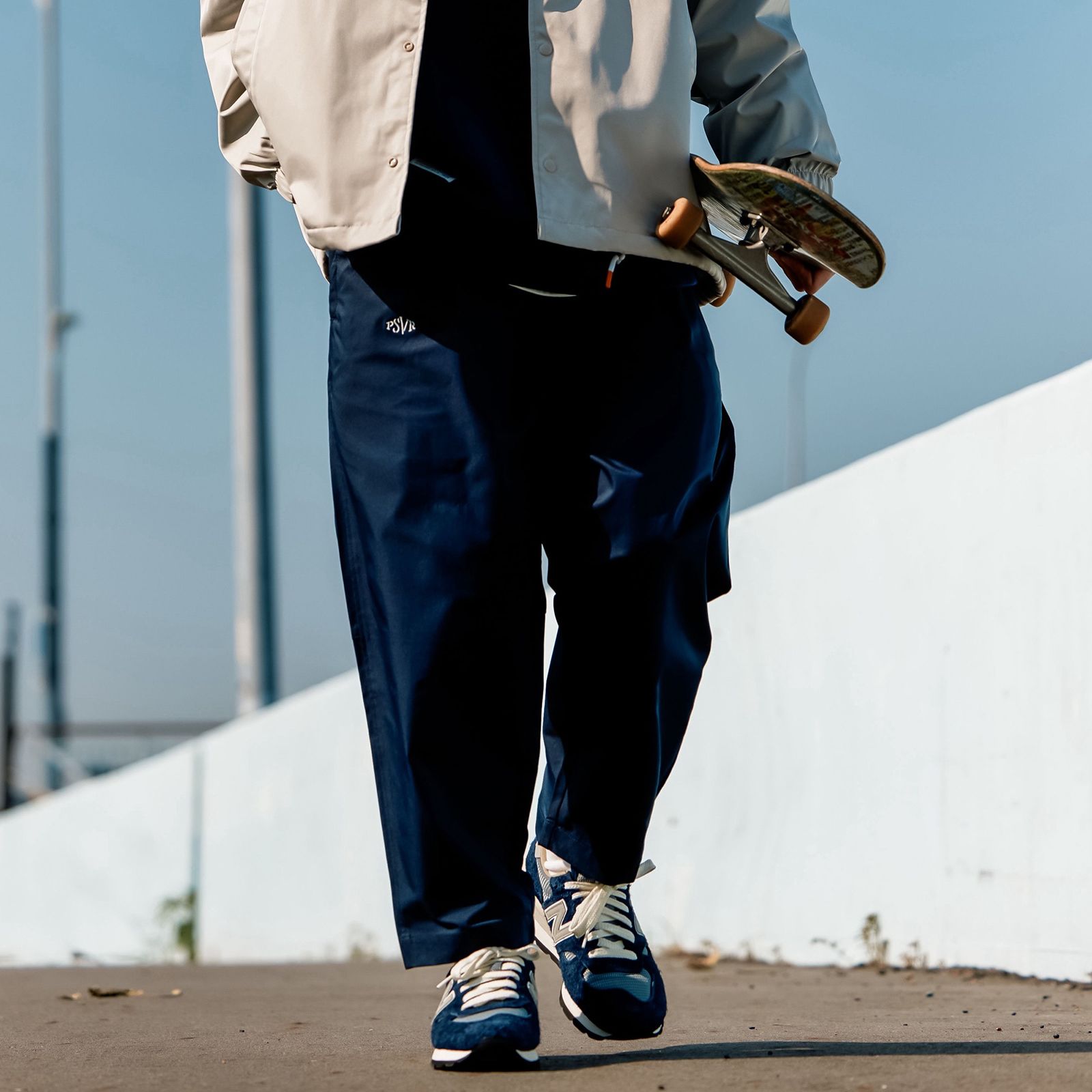 【ラスト1点 M】style02 tapered trousers / ディープブルー