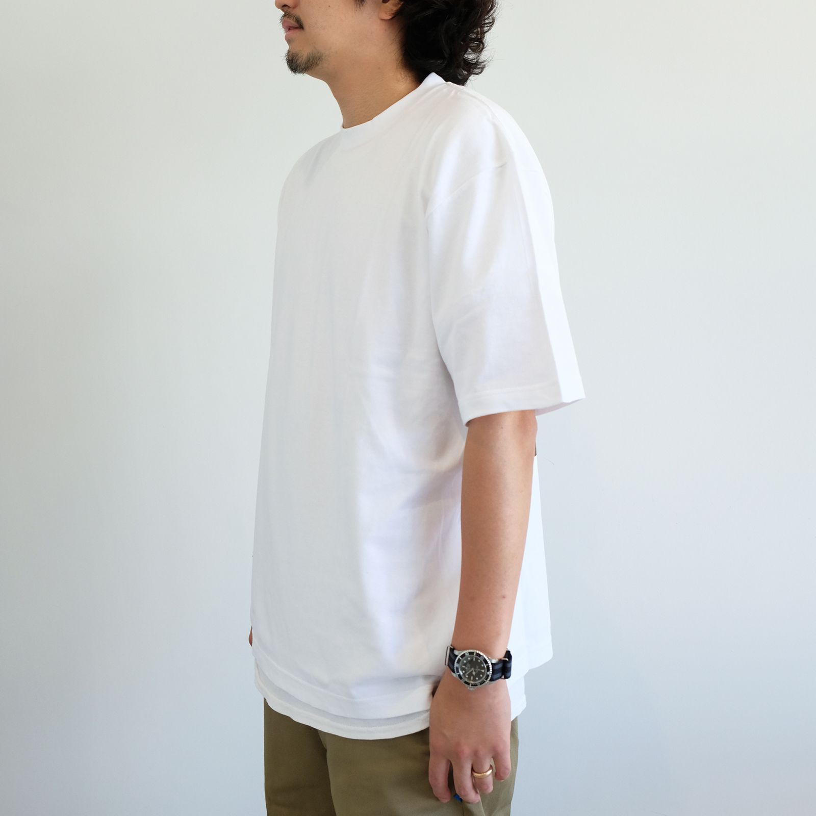 [ラスト1点 XL ]【グッドネイバーズシャツ×酒井貴生】バックプリント ビックシルエットTシャツ / big silhouette Tee / ホワイト