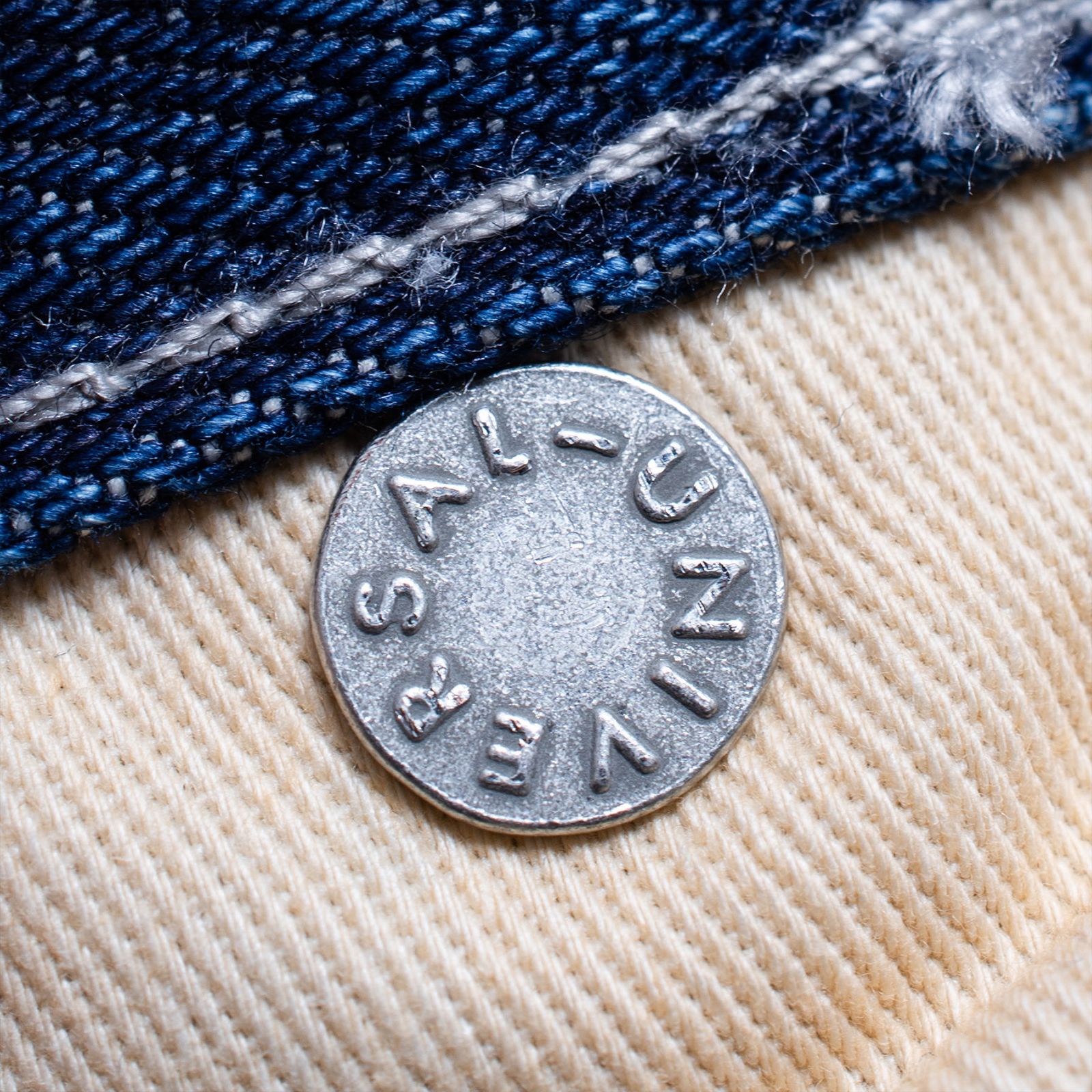 Persevere - 【ラスト1点 L】distressed selvedge denim jeans