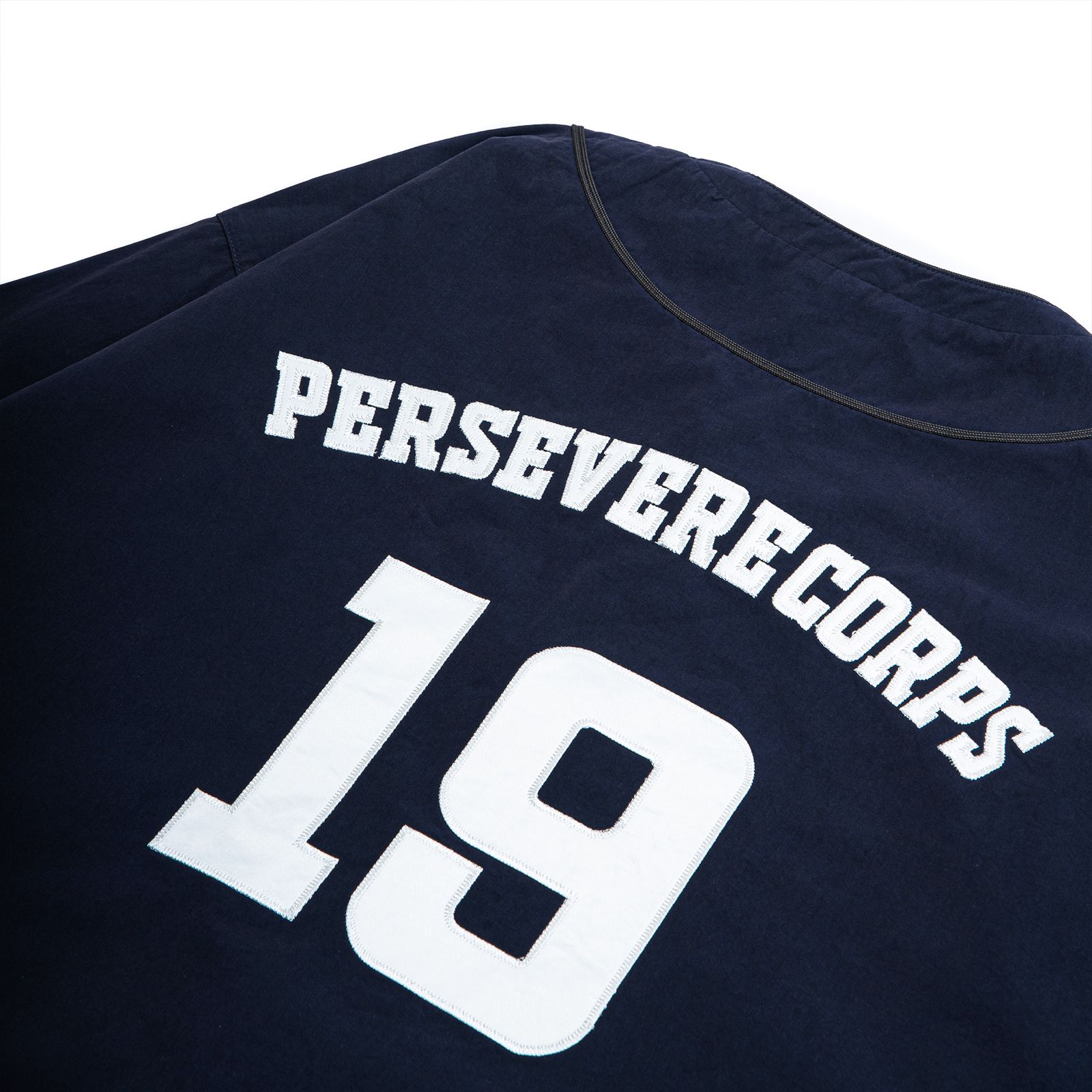 Persevere - long sleeve baseball shirt / ダークブルー | Filo