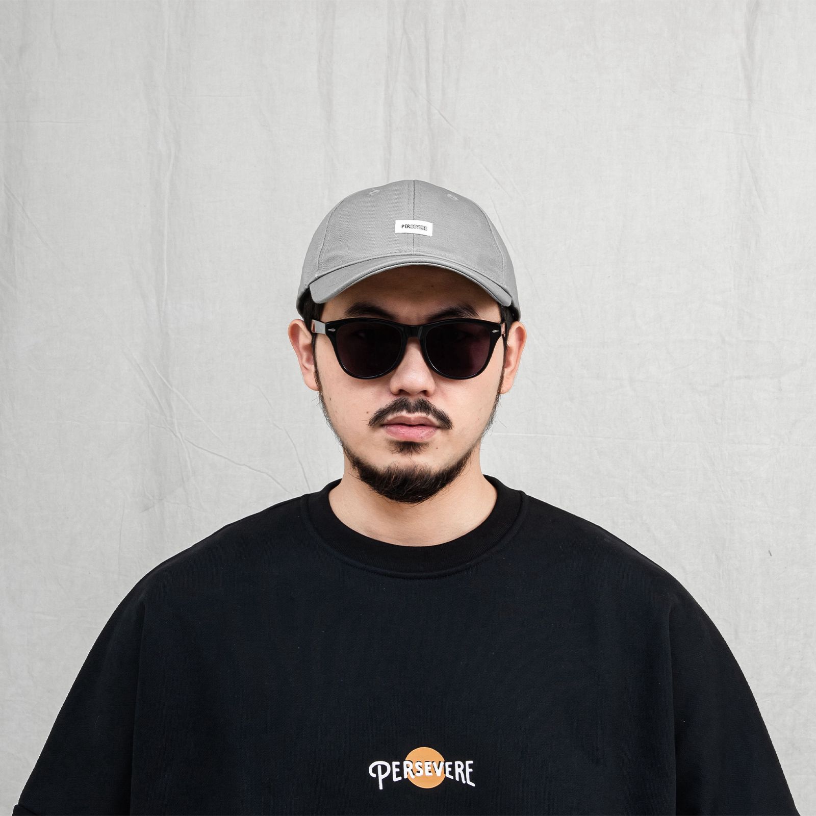 【ラスト1点】6-panel twill cap / セメントグレー