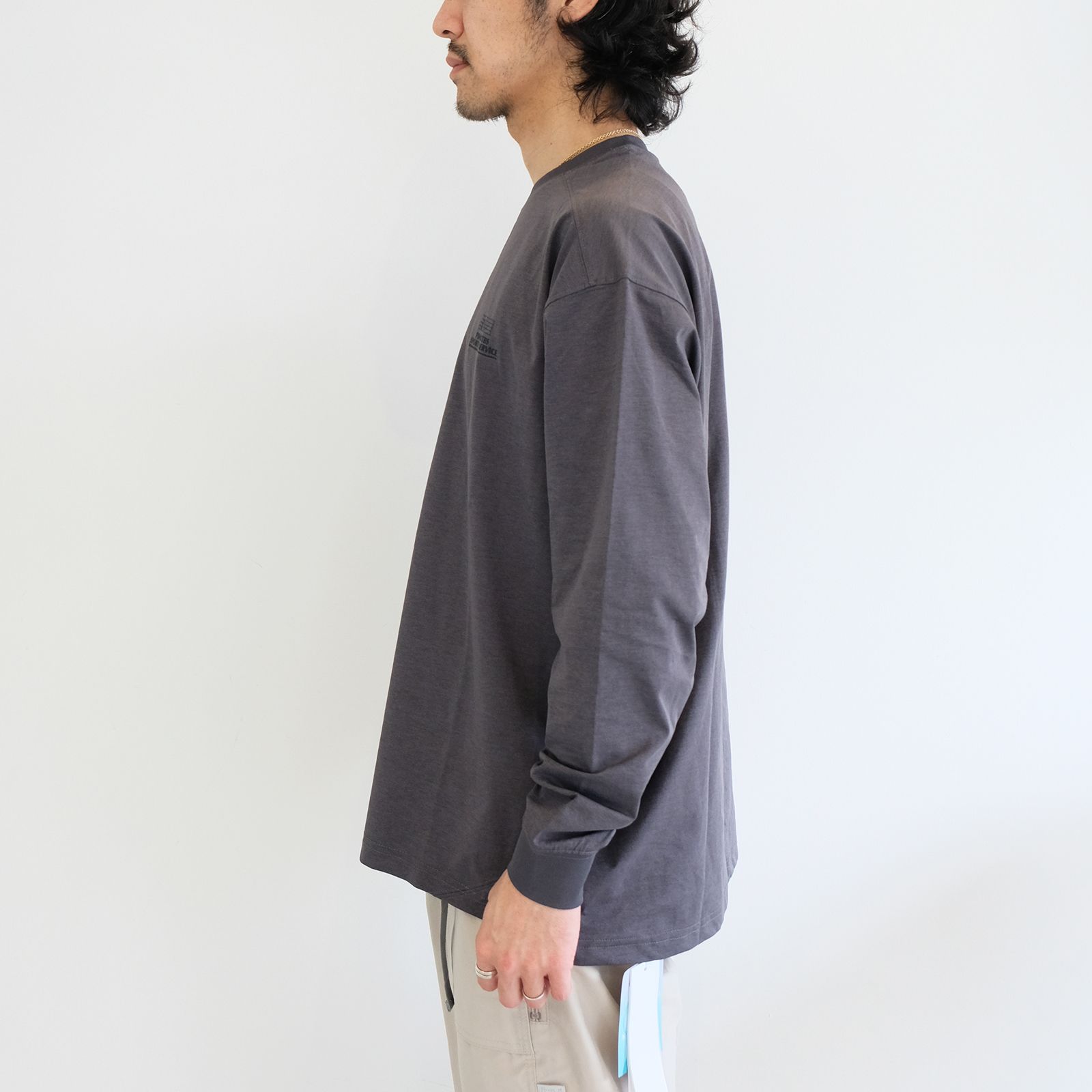 【ラスト1点 M 】Quick-Dry L/S / チャコールグレー