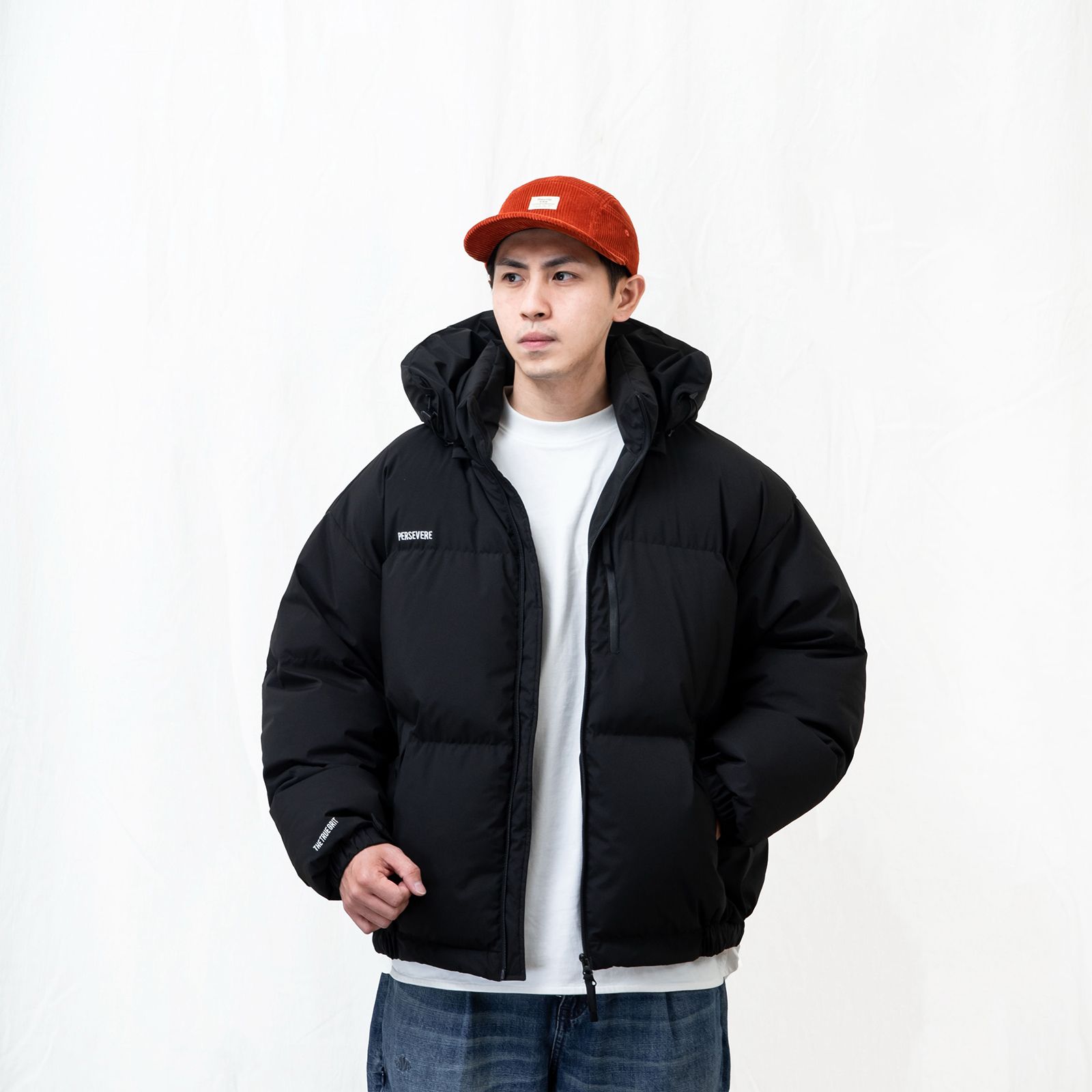 water-repellent down jacket/ ブラック