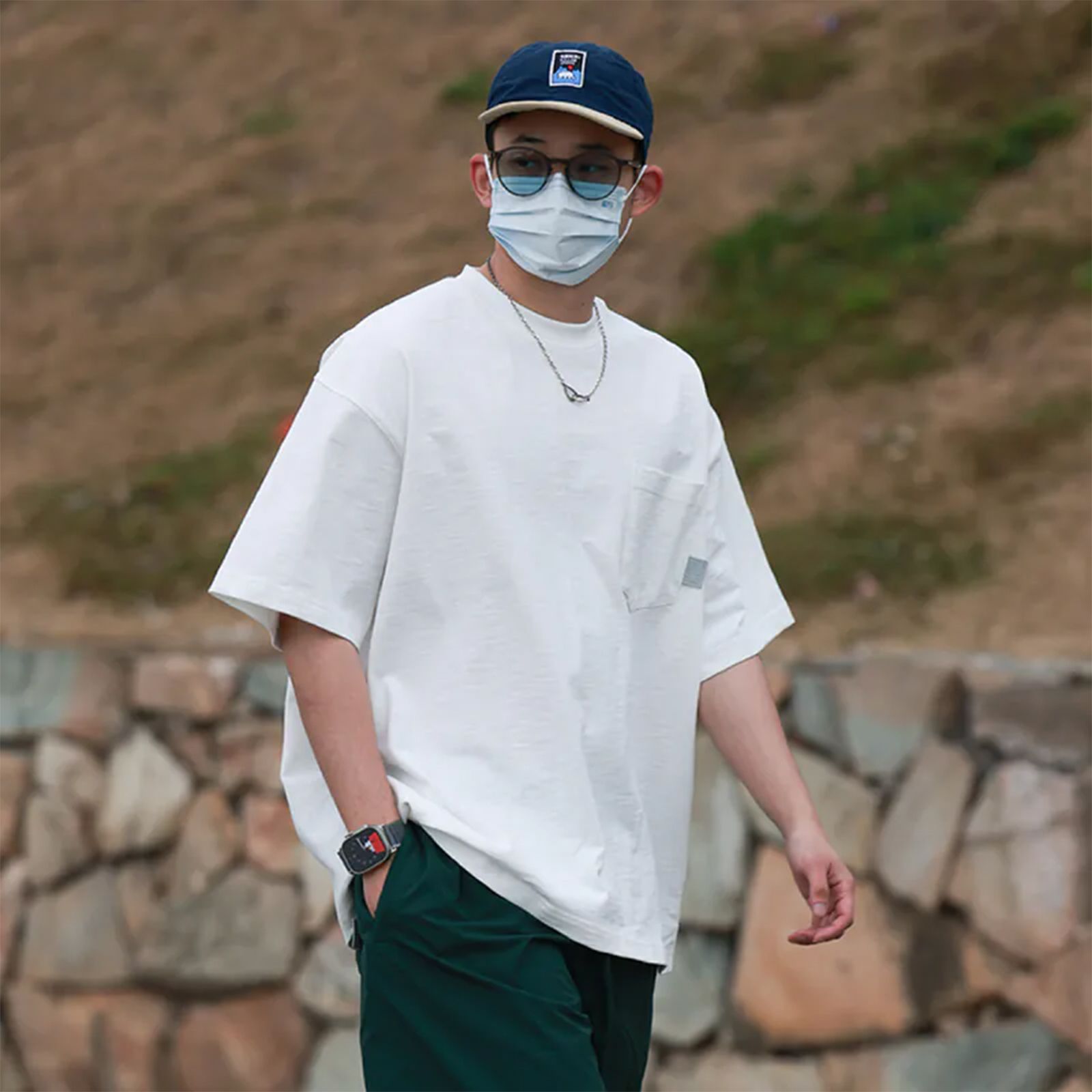 【ラスト1点 L 】Slub Basic Tee / ホワイト