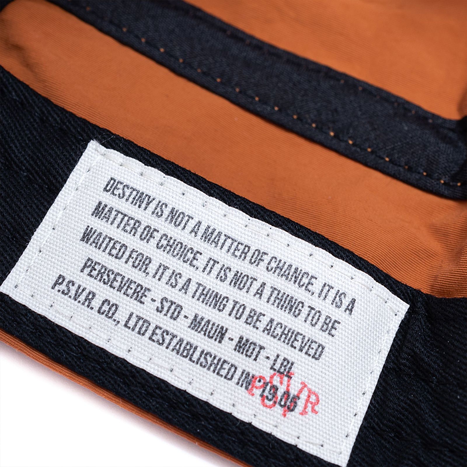 spliced 5-panel water-repellent nylon cap