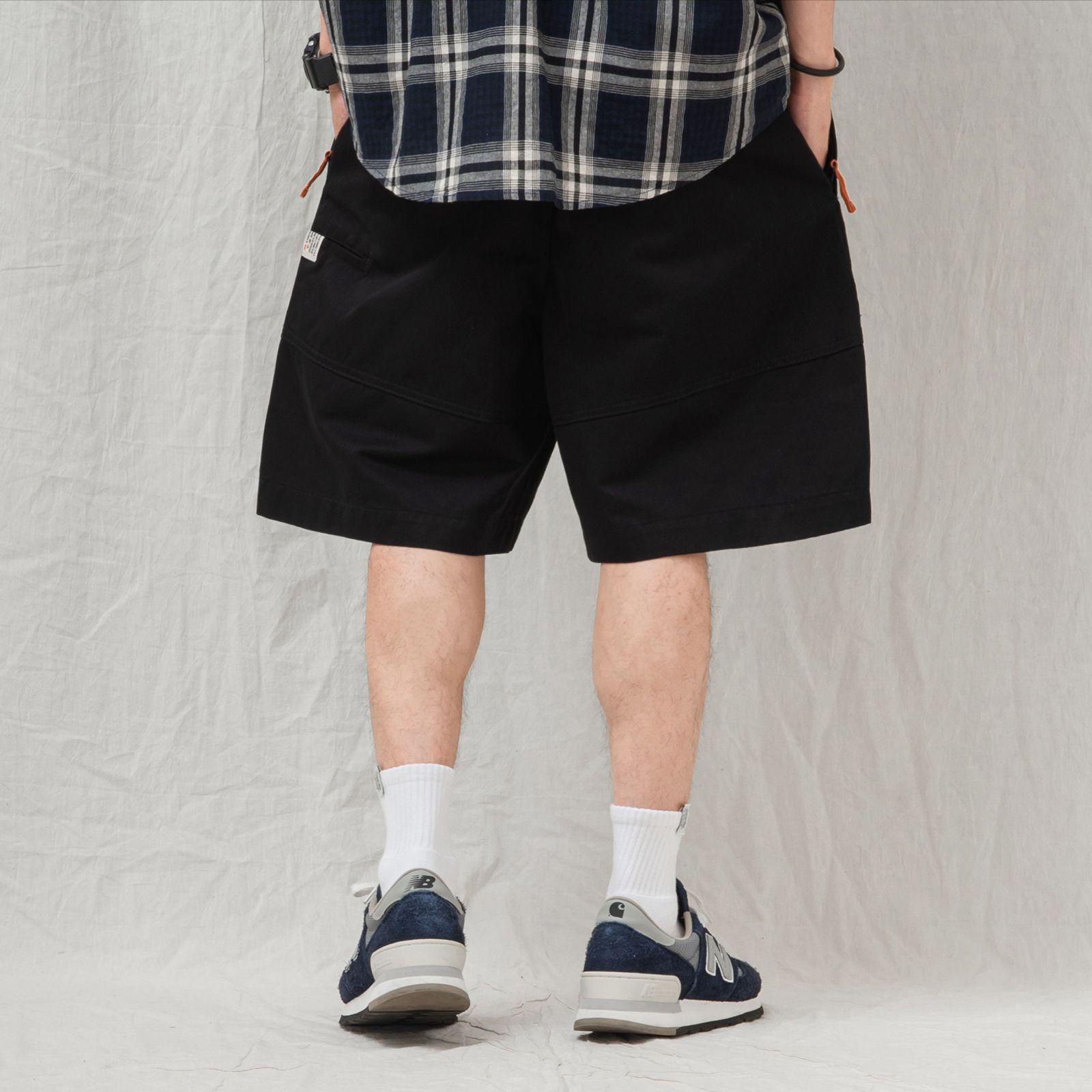 【ラスト1点 S 】pleated balloon shorts / ブラック