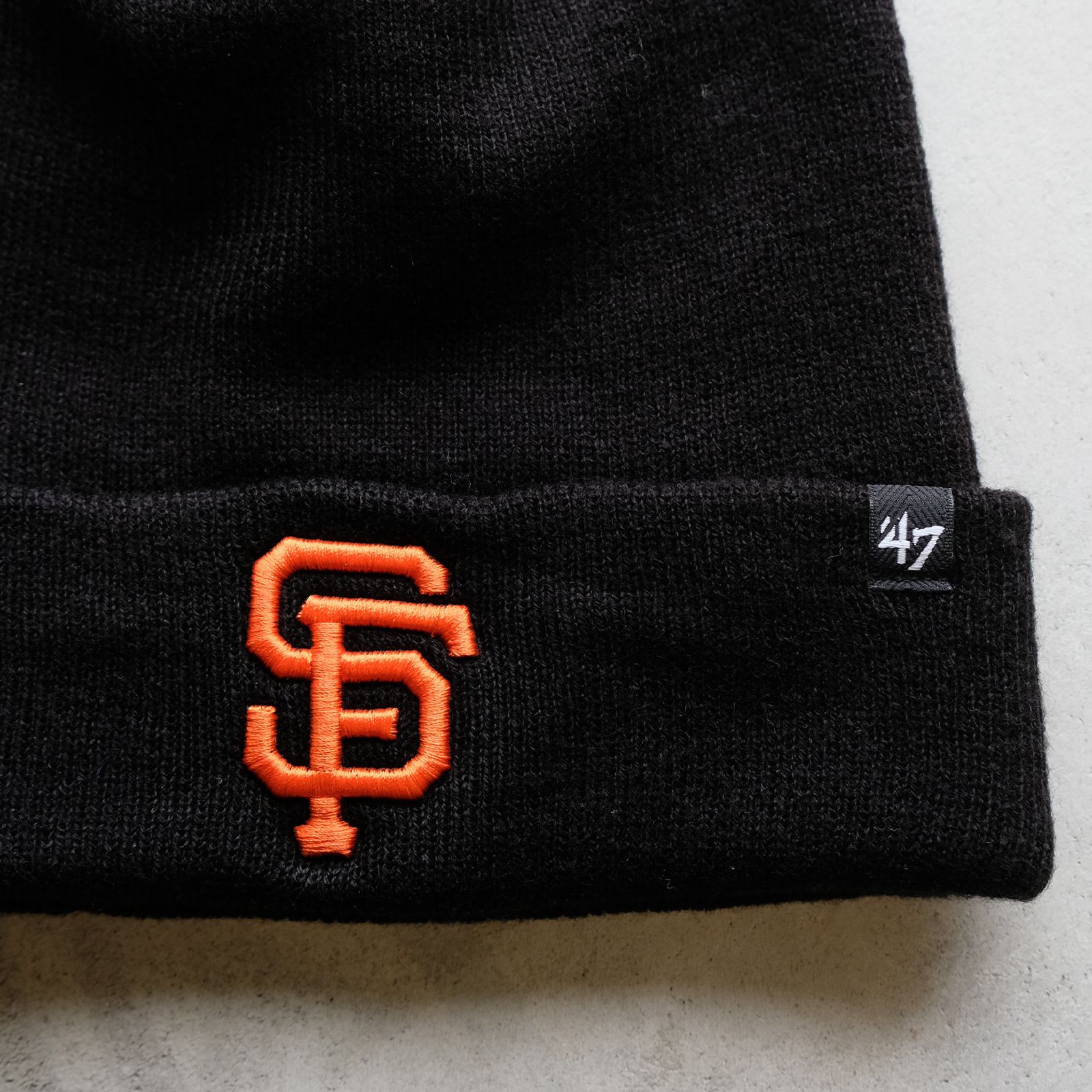 ジャイアンツ / Giants Raised '47 Cuff Knit / ブラック