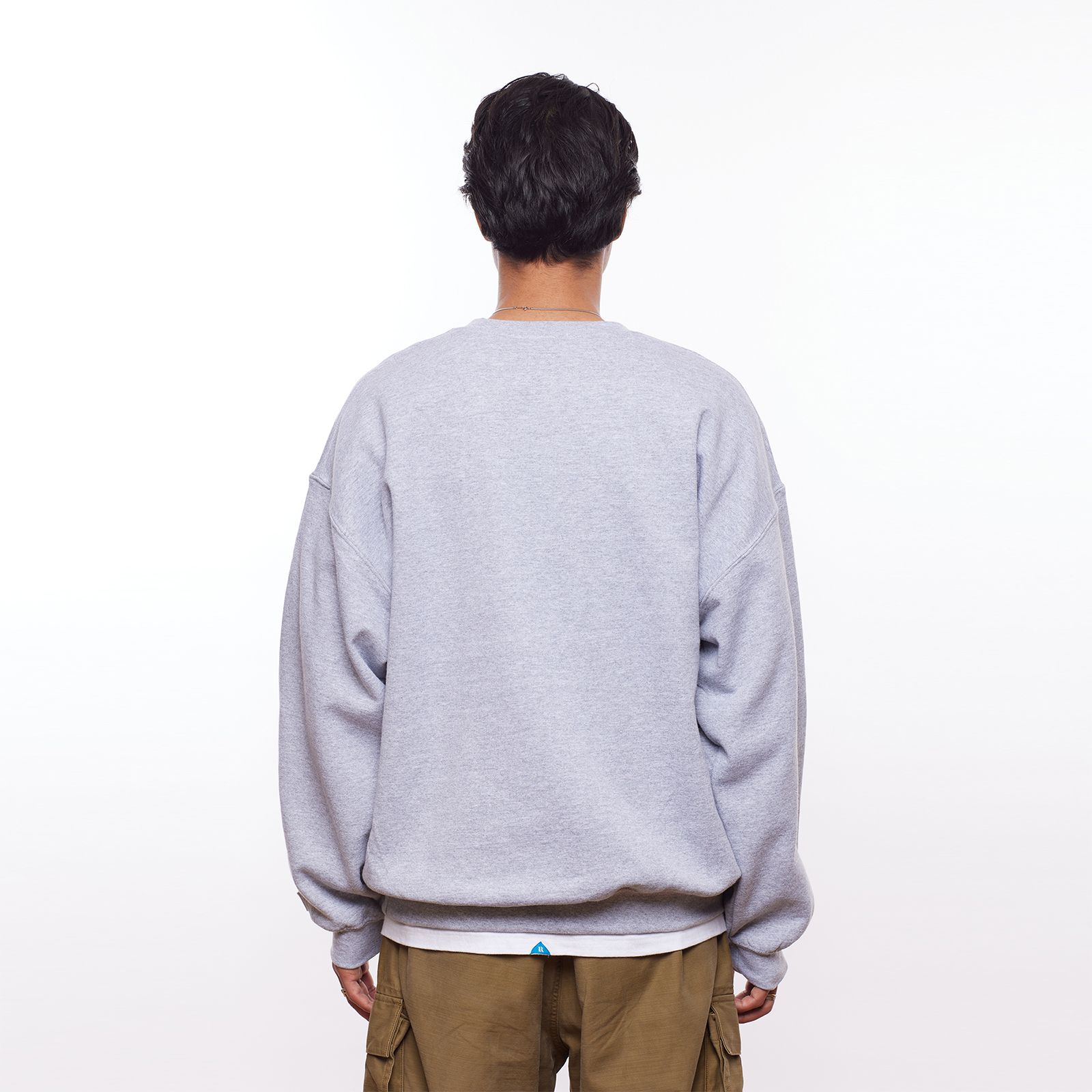 【ラスト1点 XL】embroidery crewneck / グレー
