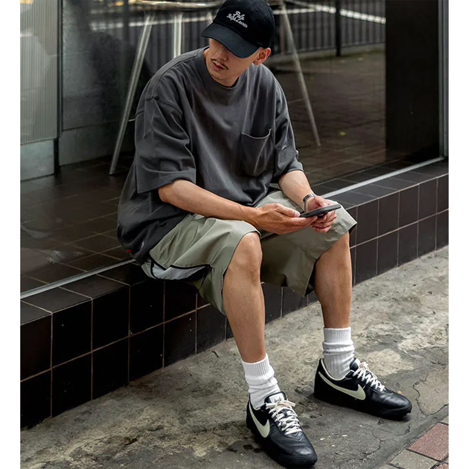 【ラスト1点 4 】POCKET TEE / チャコールグレー