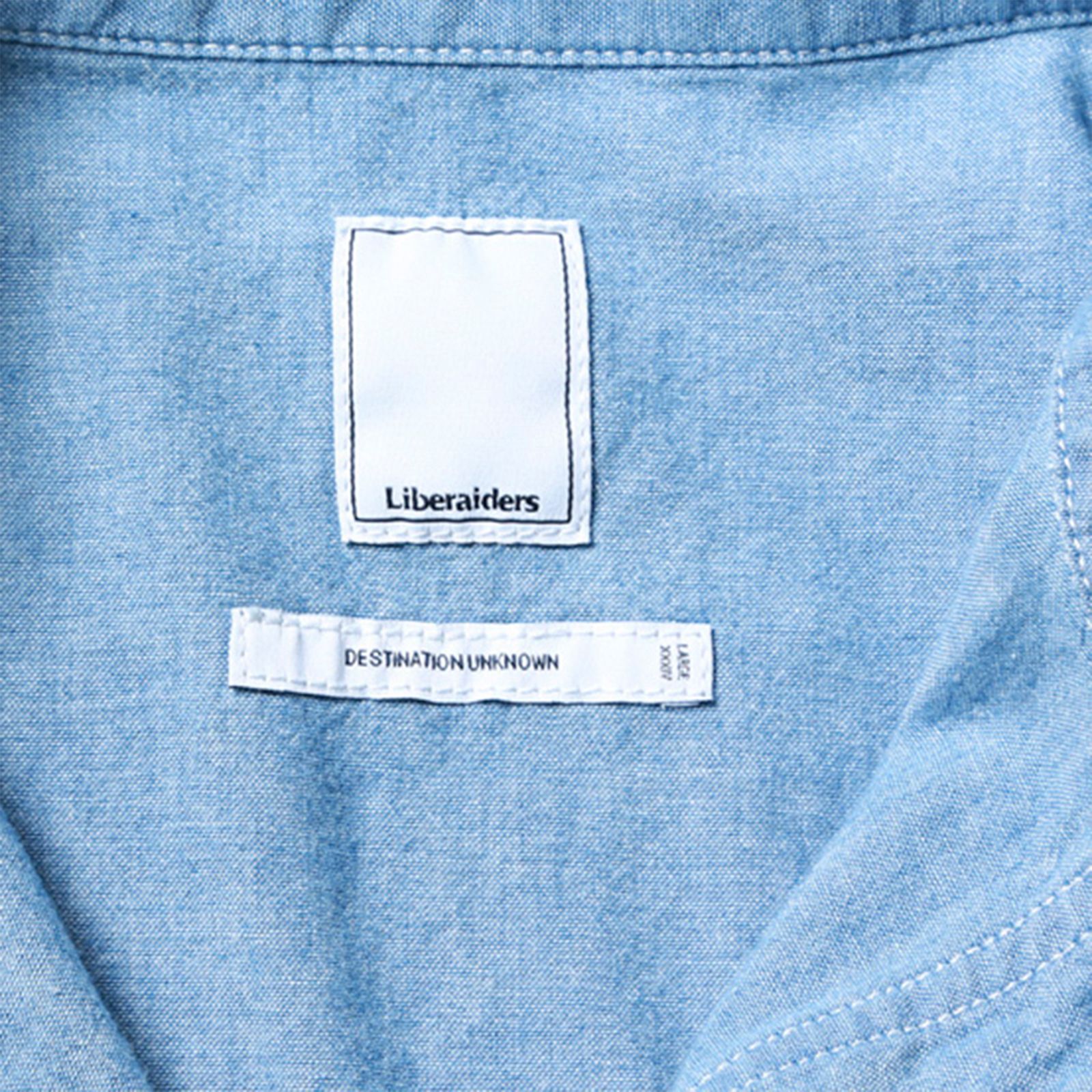 【ラスト1点 L】r.p.l chambray shirt / ブルー