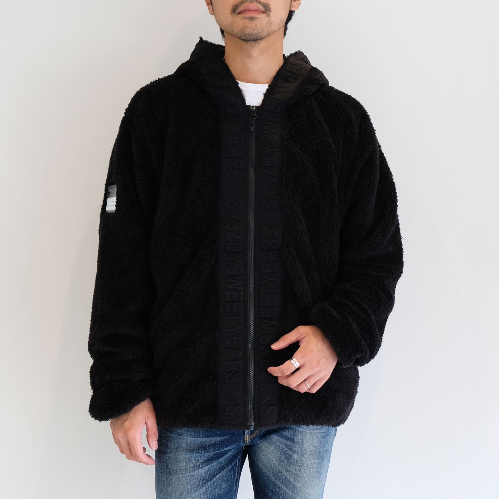 SY32 by SWEET YEARS - boa fleece jacket / ネイビー | Filo