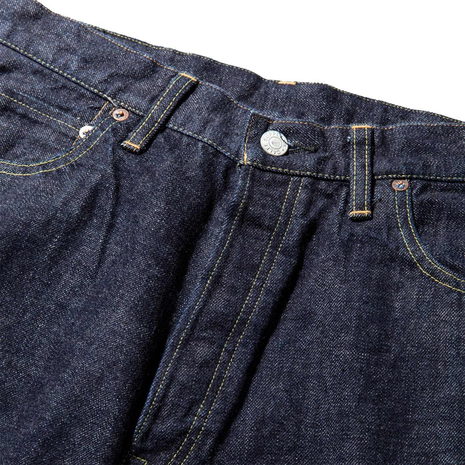 CALEE - Vintage reproduct straight denim pants / ワンウォッシュ