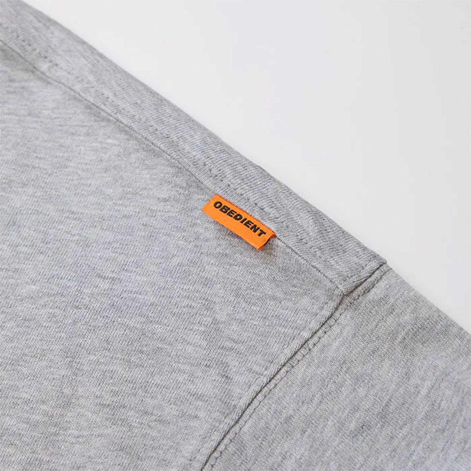 【ラスト1点 4 】BASIC L/S TEE WITH CONTRASTING RIBBED TRIMS / グレー