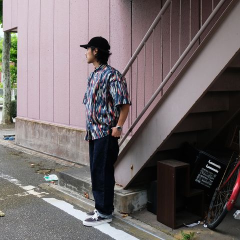 【2023.7.5(Wed) 】アーティスティックな柄デザインに今気分なシルエットで楽しむ夏の柄シャツコーデ