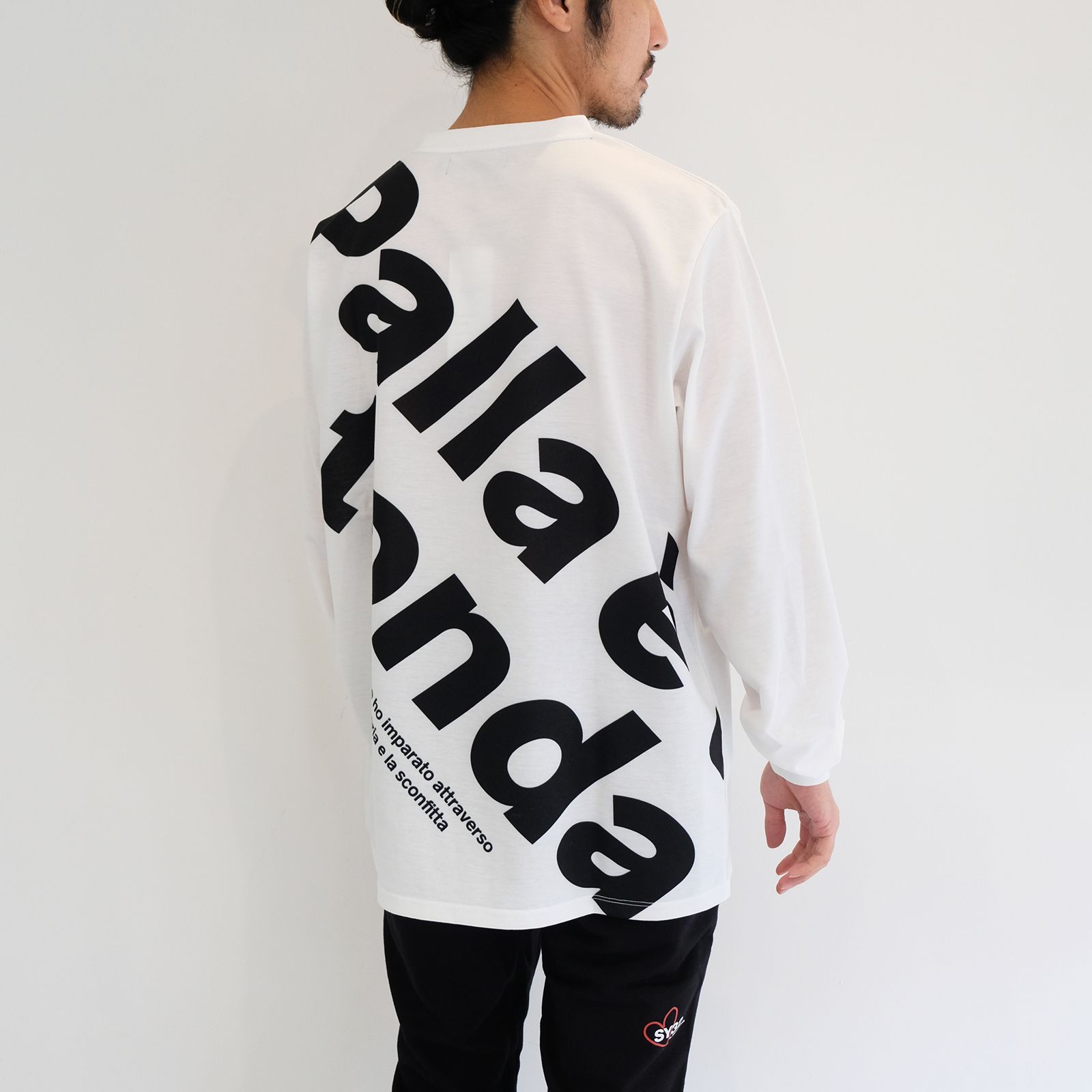 SY32 by SWEET YEARS - 【ラスト1点 M 】big logo L/S tee / ホワイト