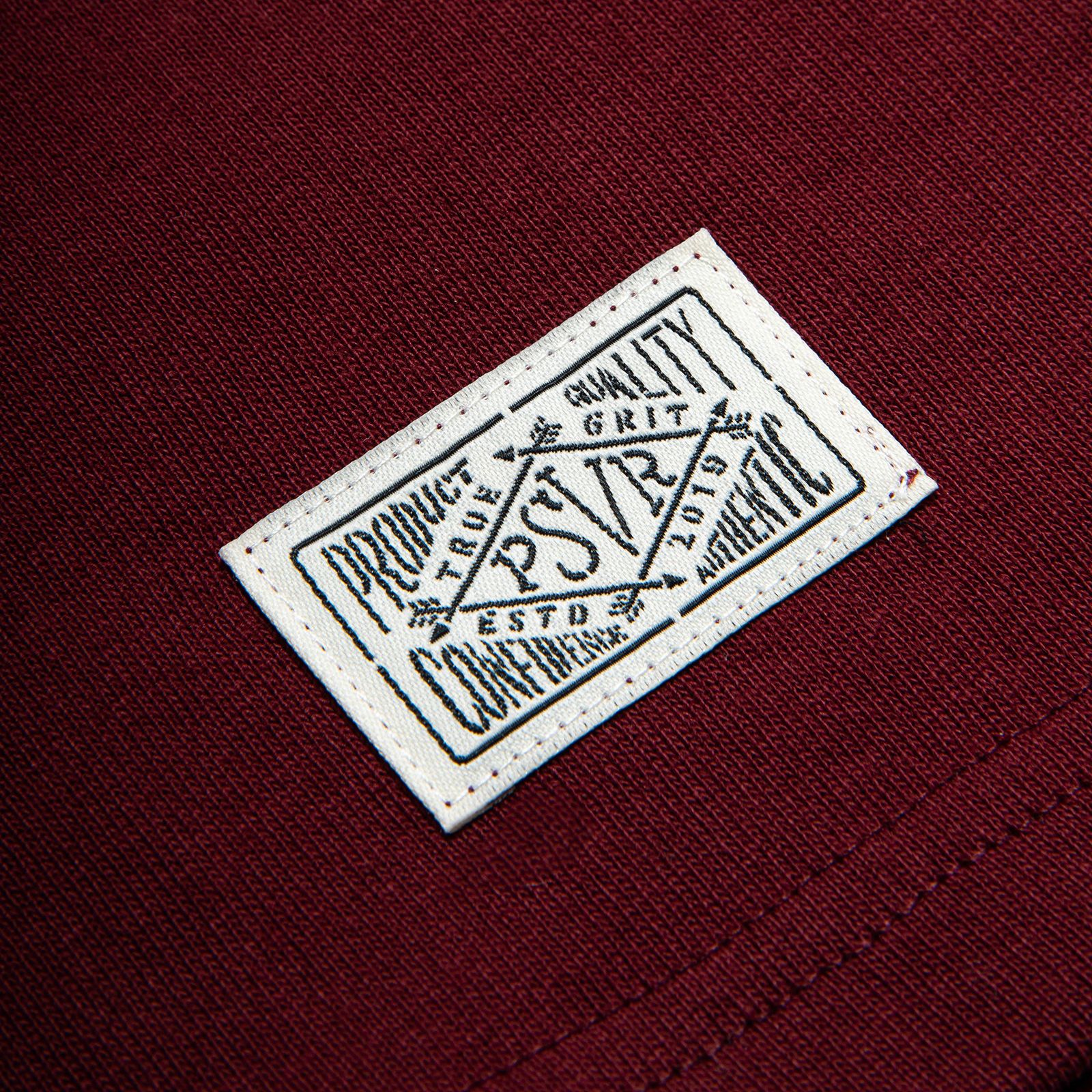 handwritten logotype t-shirt / クラレット