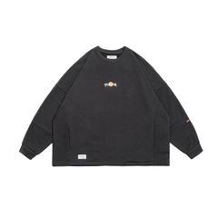 rising sun classic washed sweatshirt / チャコールグレー