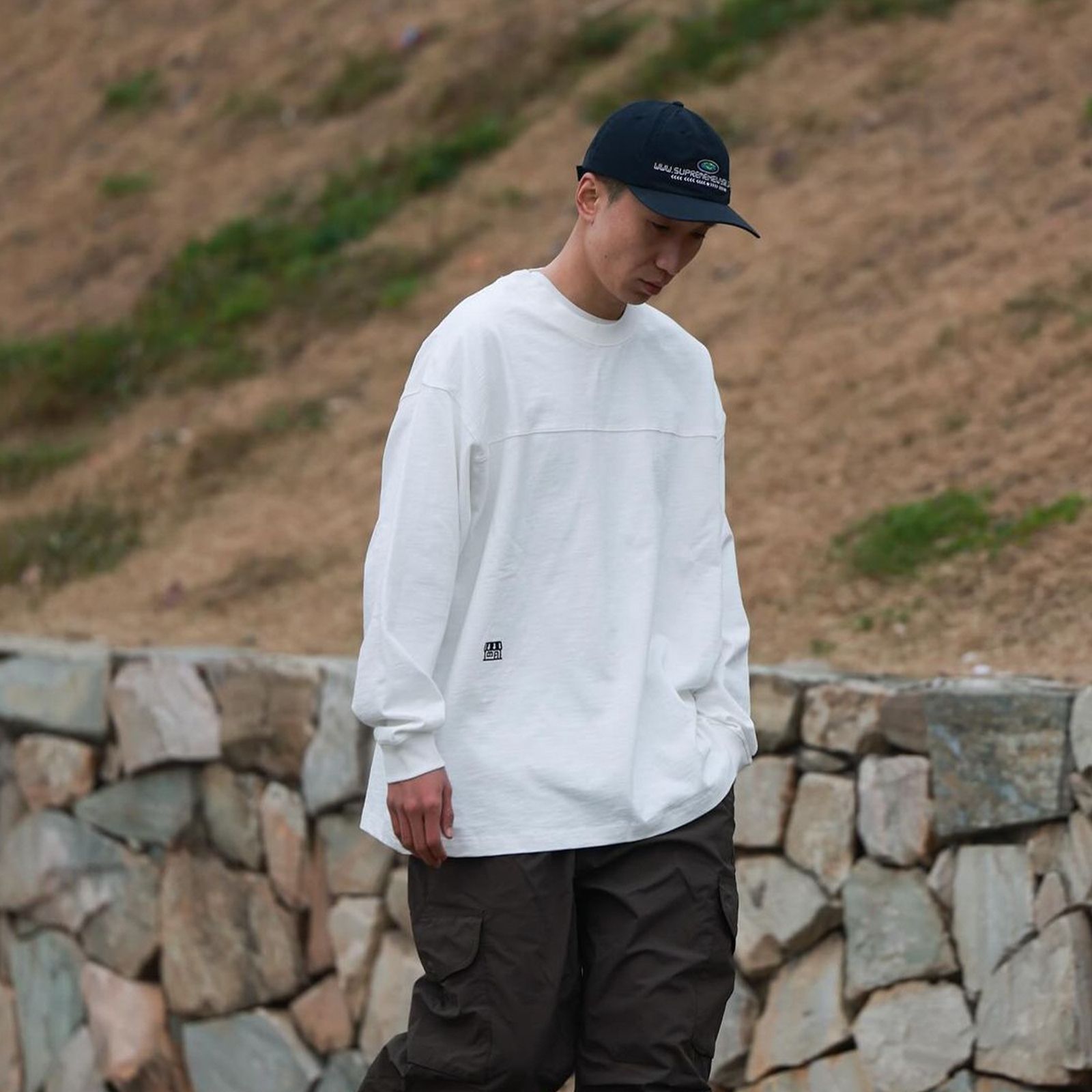 【ラスト1点 L】HOUSE LOGO L/S / ホワイト