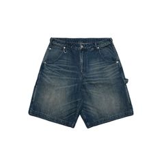 【ラスト1点 XL 】hige denim shorts / ブルー
