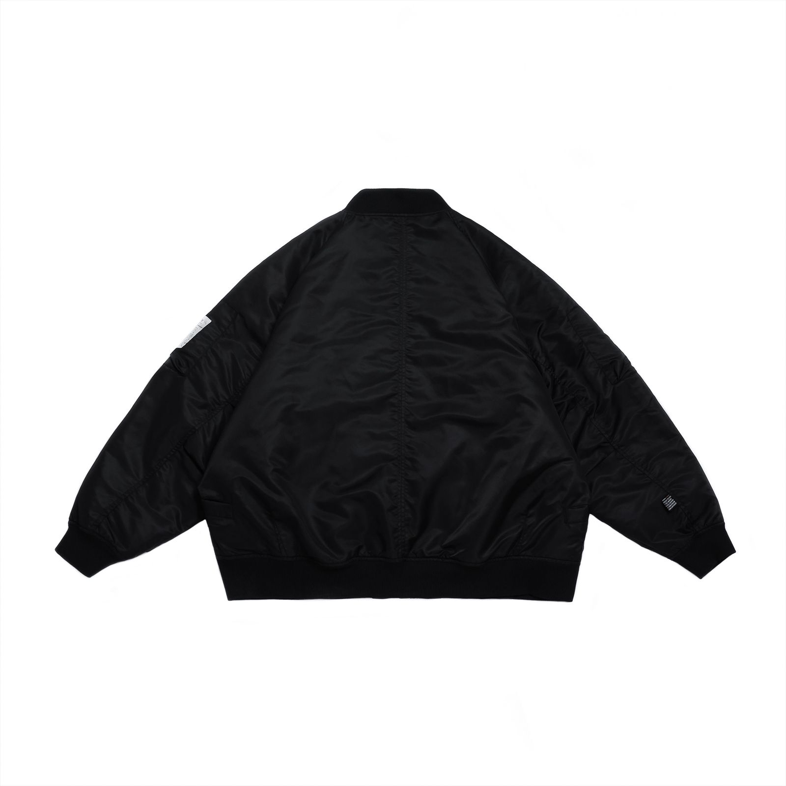 【ラスト1点 L 】water-repellent padded ma-1 jacket/ ブラック