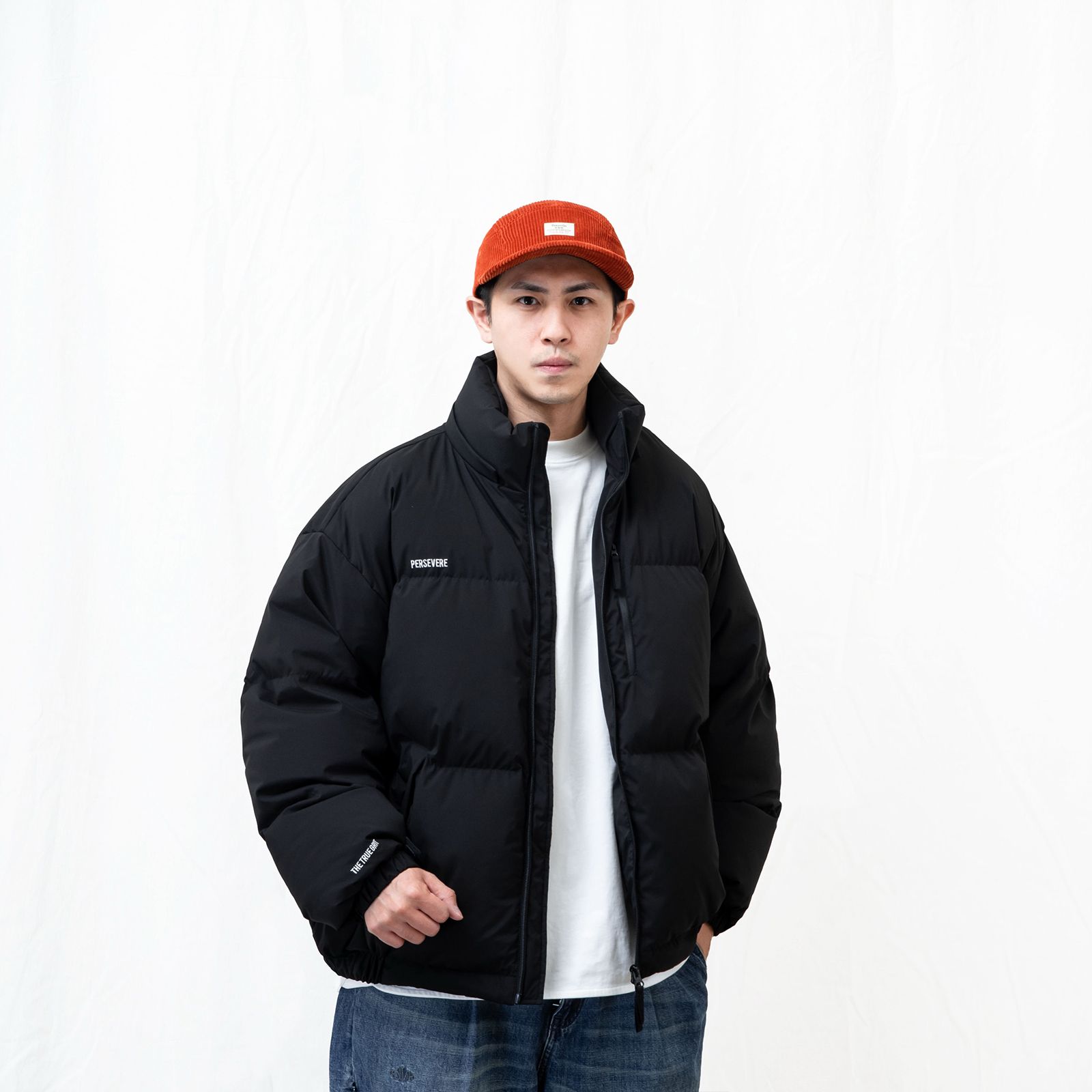water-repellent down jacket/ ブラック