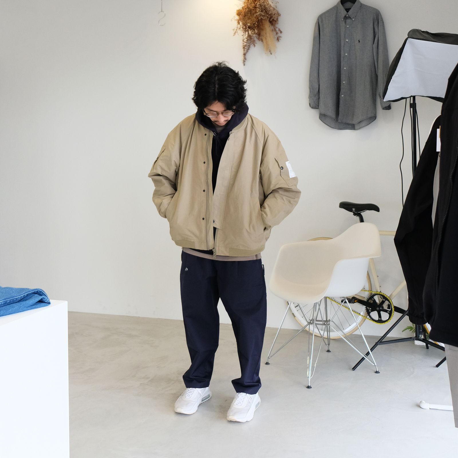 【2024.1.22(mon) 】MA-1にフーディーを好きな配色で