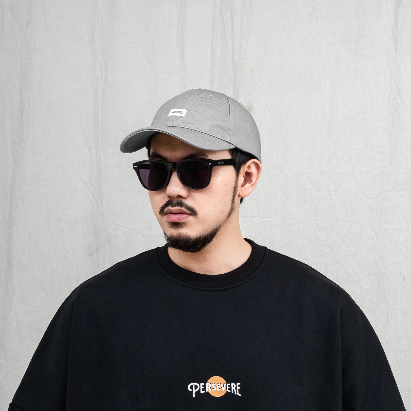 【ラスト1点】6-panel twill cap / セメントグレー