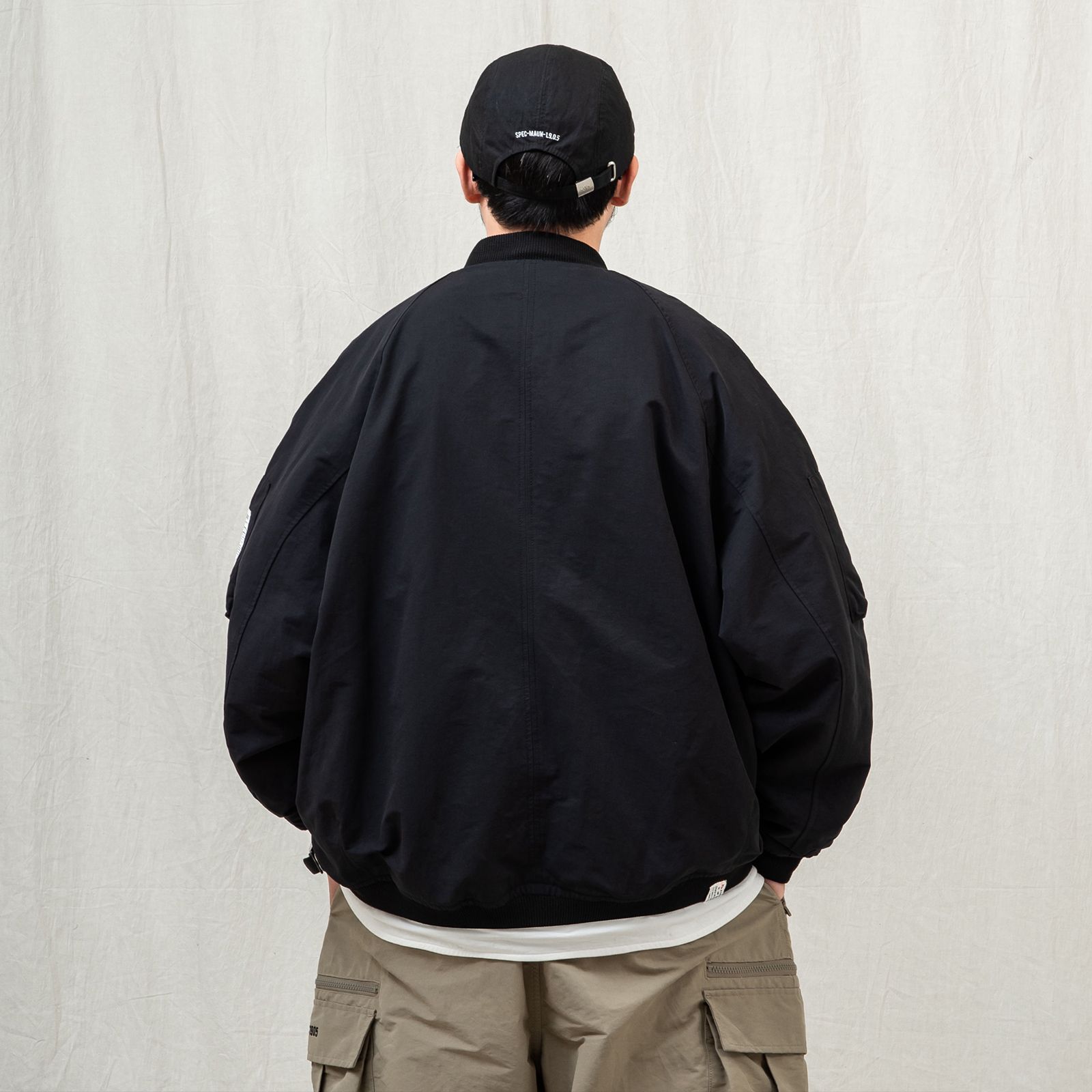 【ラスト1点 XL】utility ma-1 jacket / ブラック