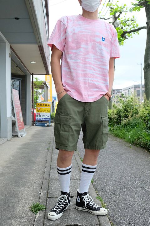 真夏を意識し、タイダイTEEをメインとしたリベレイダース 20SSスタイル