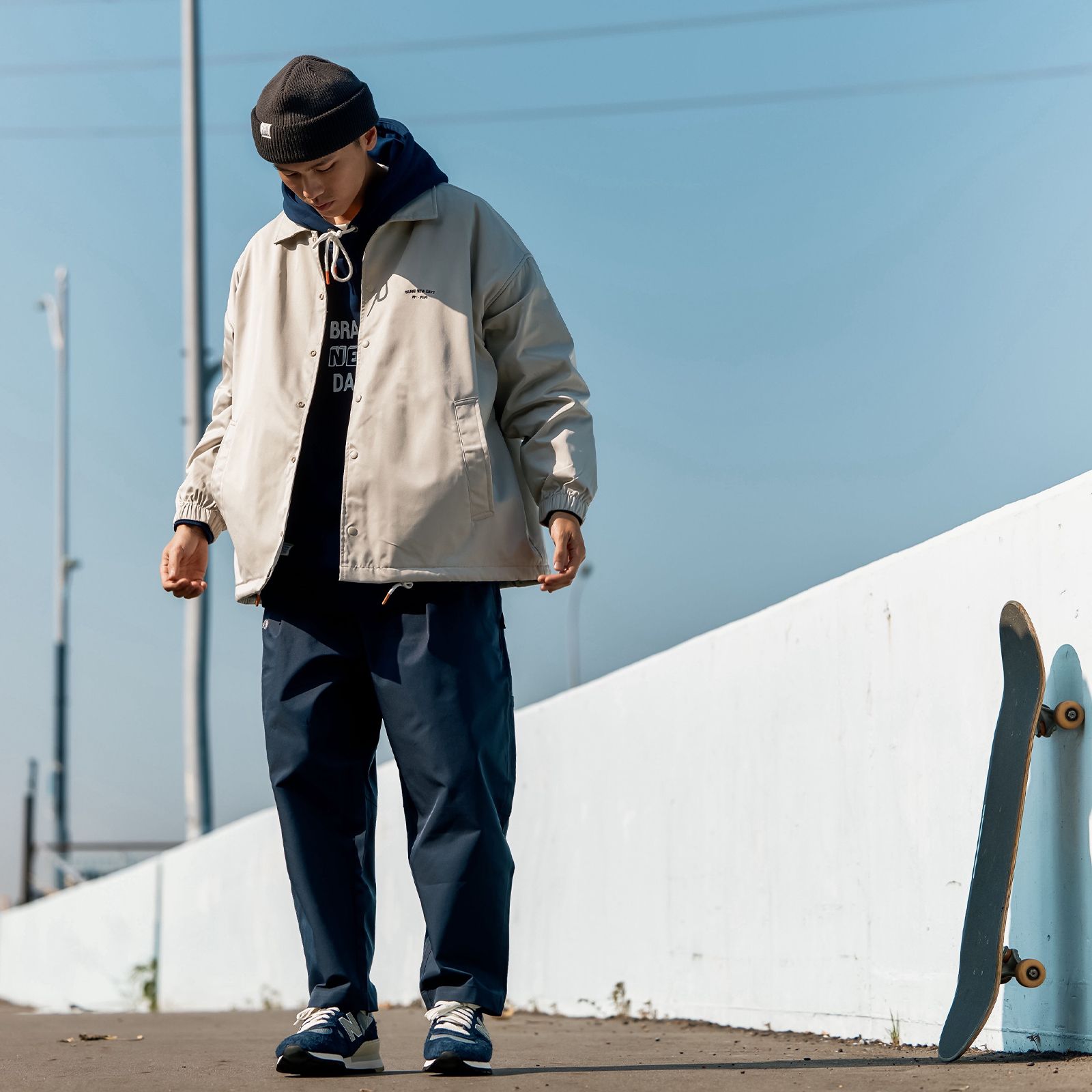 【ラスト1点 M】style02 tapered trousers / ディープブルー