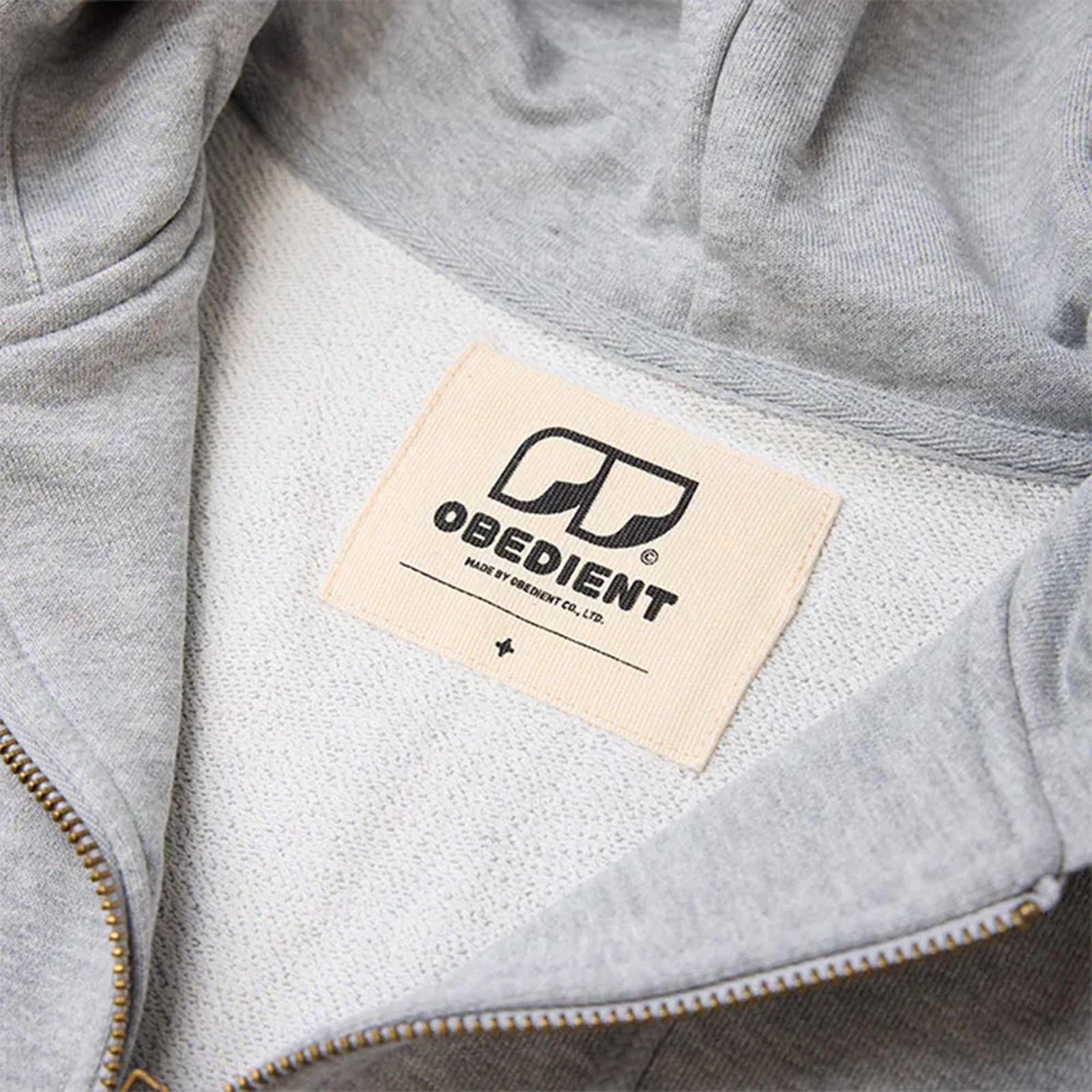 classic sweat zip hoodie / グレー