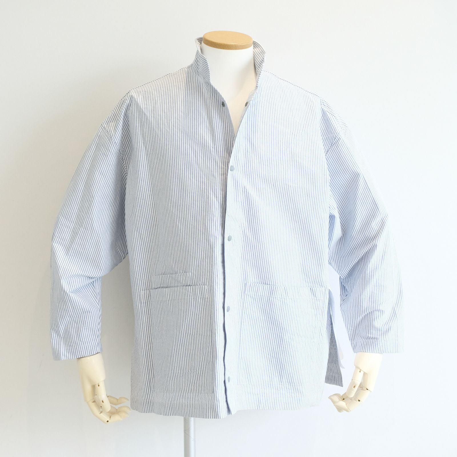 [ラスト1点 L-XL] グッドネイバーズシャツ×YARD WORKS】ヘビーオックス バンドカラーガーデニングシャツ / kei yard shirt