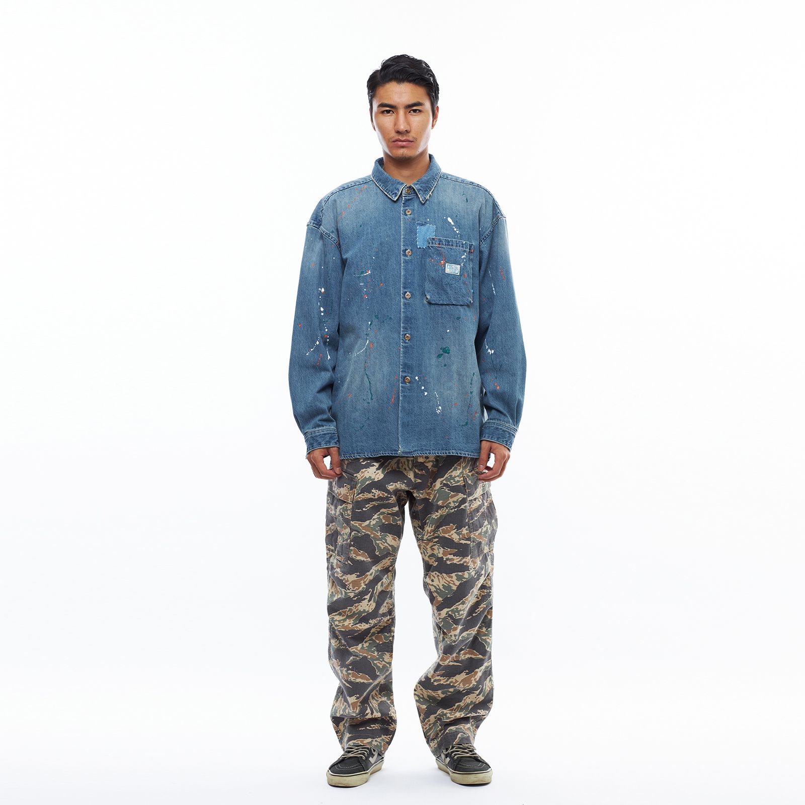 【ラスト1点 32(M)】6 pocket army pants / タイガーカモ