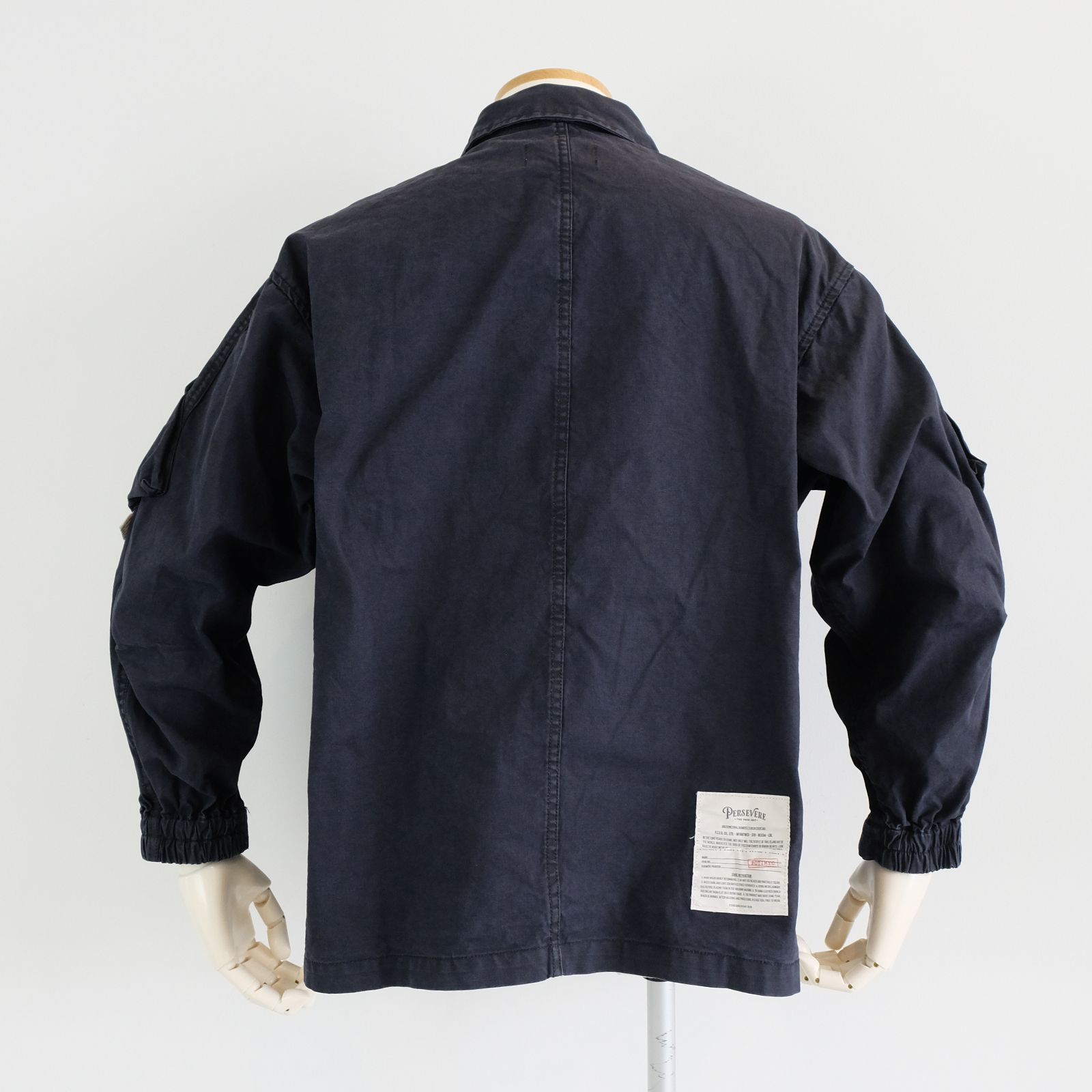 【ラスト1点 M 】stonewashed multi-pocket field jacket / ダークブルー