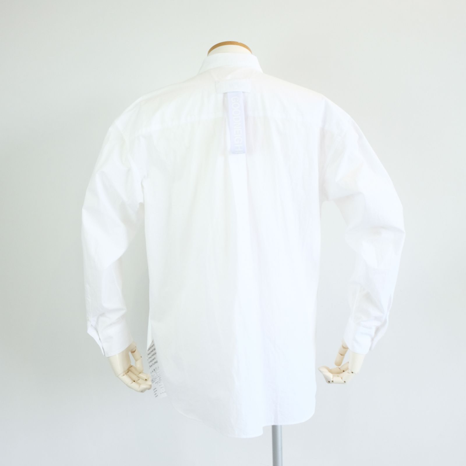 [ラスト1点 M ] コットンブロード ワイドシルエットシャツ / noel regular collar shirts / ホワイト
