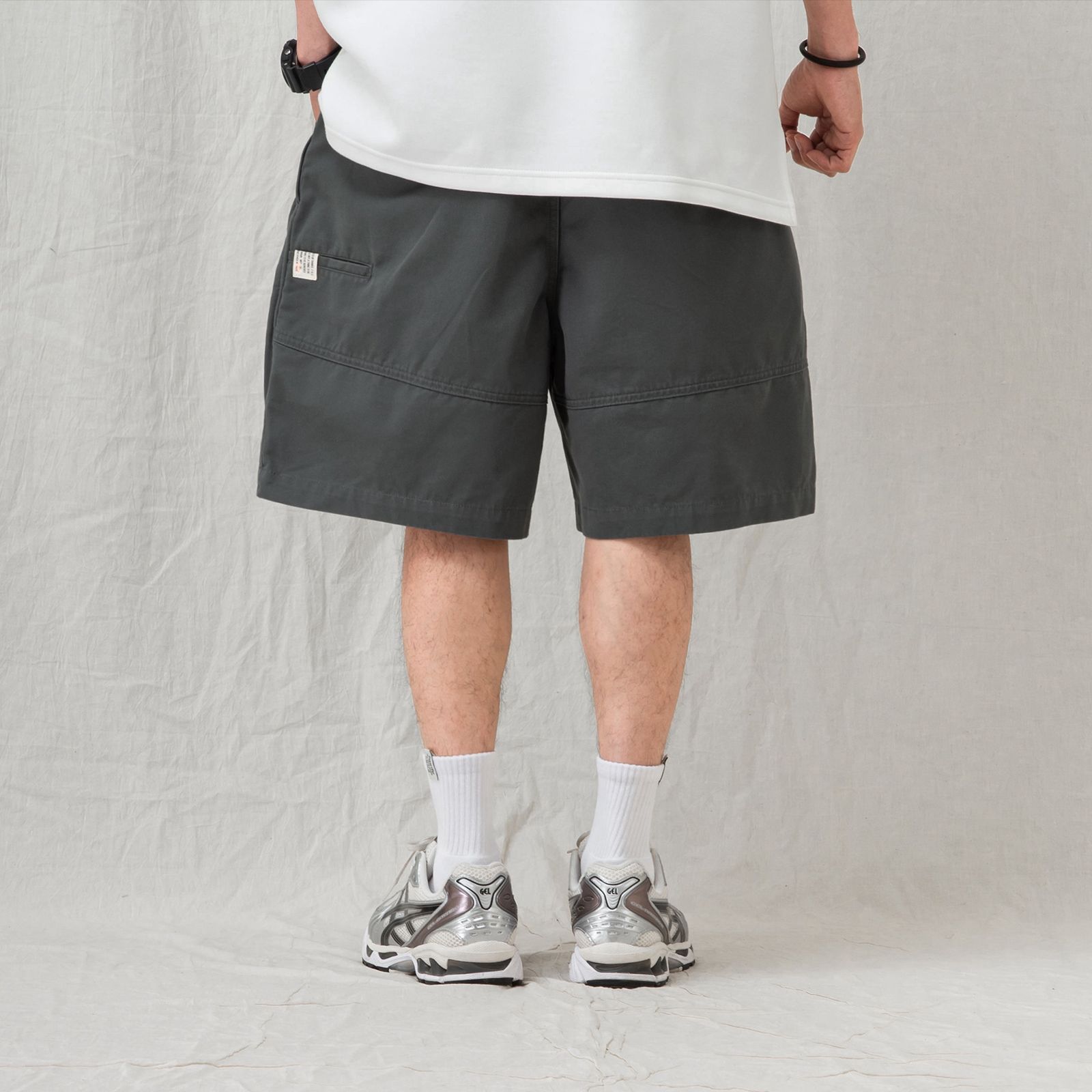 【ラスト1点 S 】pleated balloon shorts / ダークグレー