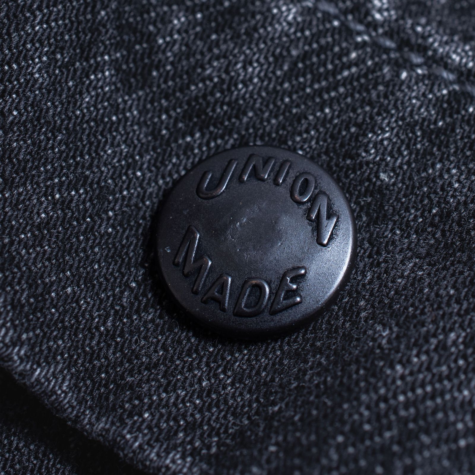 【ラスト1点 XL】distressed denim harrington jacket / ウォッシュドブラック