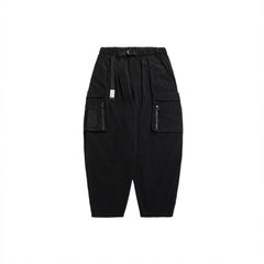 【ラスト1点 XL】water-repellent multi-pocket cargo pants / ブラック