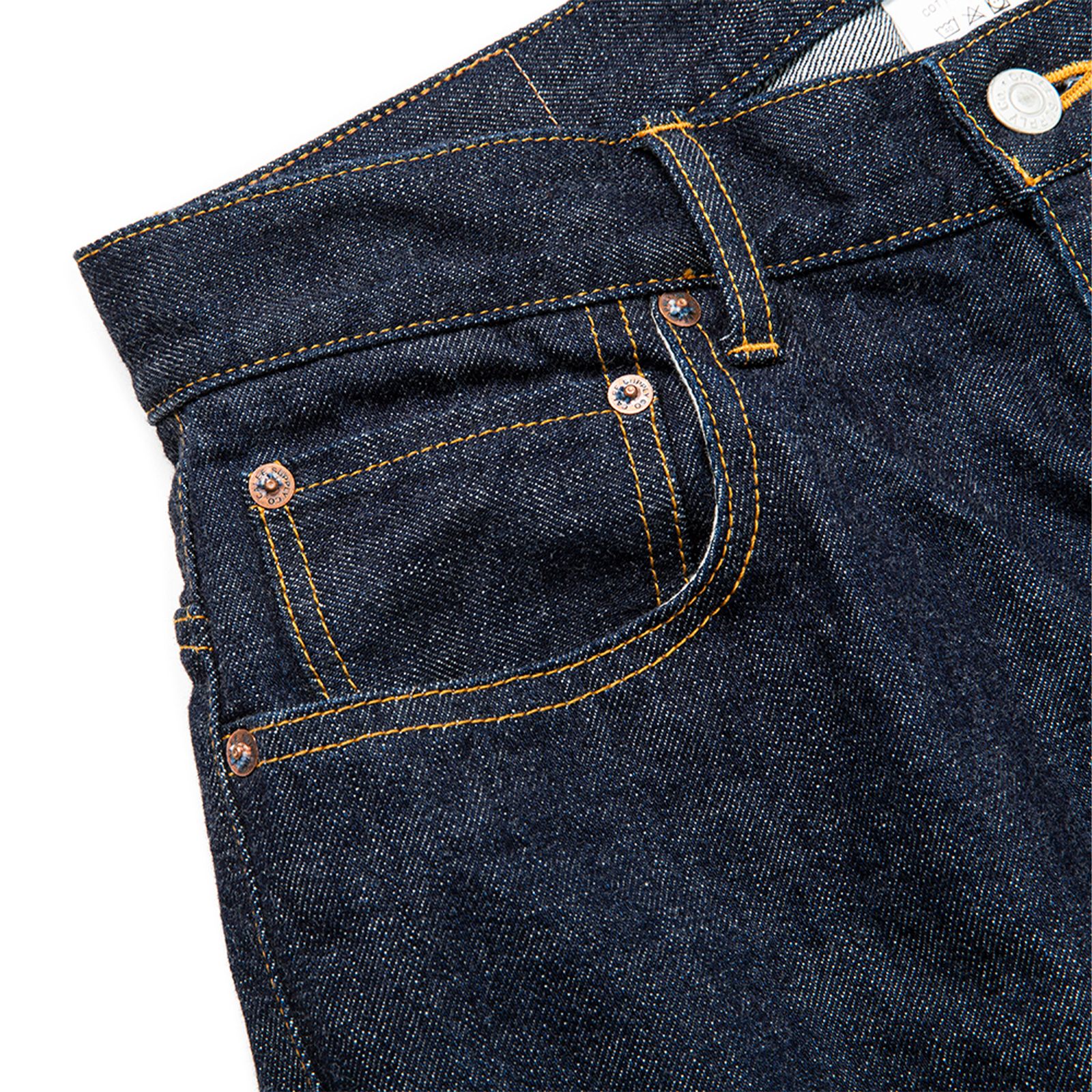 【ラスト1点 32 】Vintage reproduct wide silhouette denim pants  / ワンウォッシュインディゴブルー