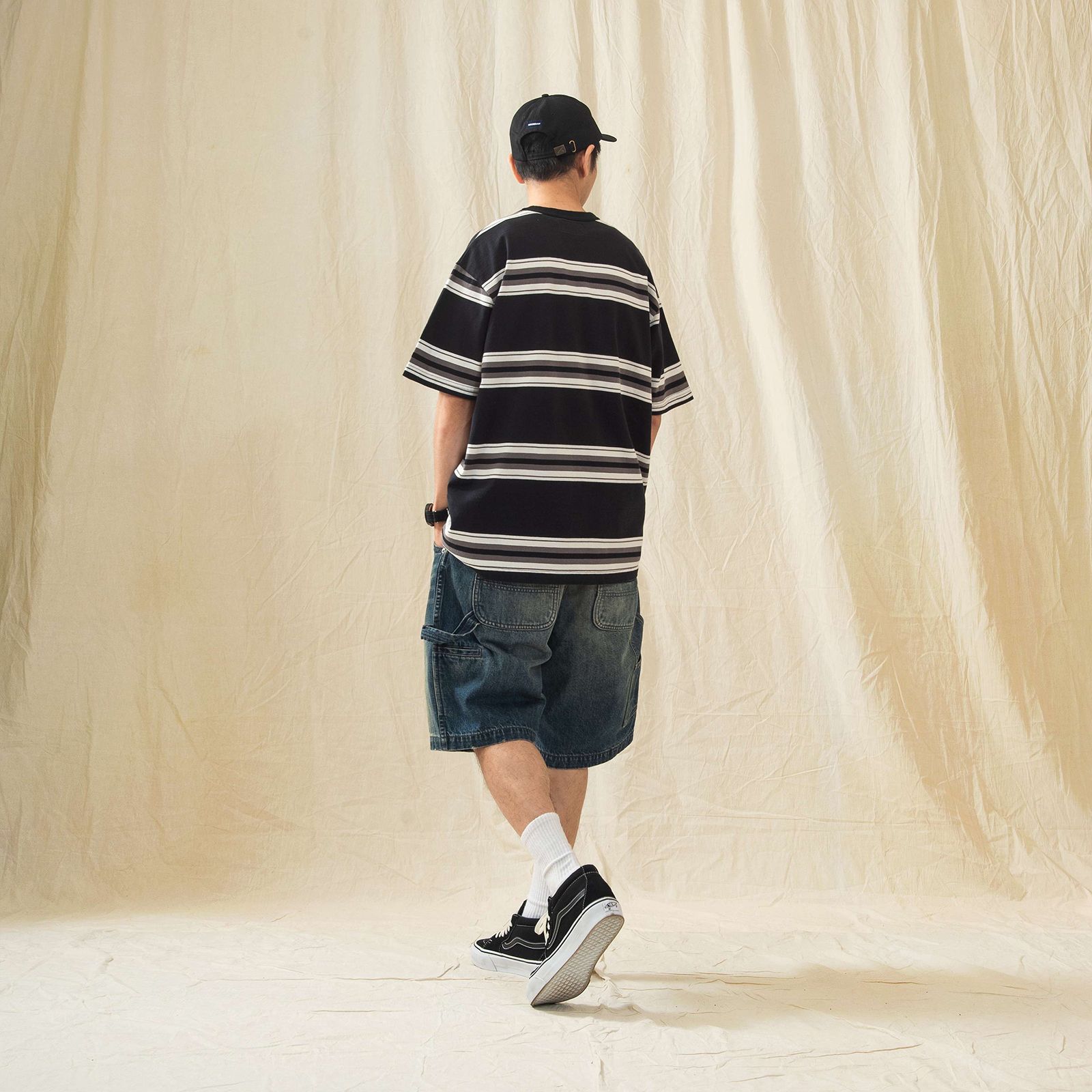 【ラスト1点 XL 】hige denim shorts / ブルー