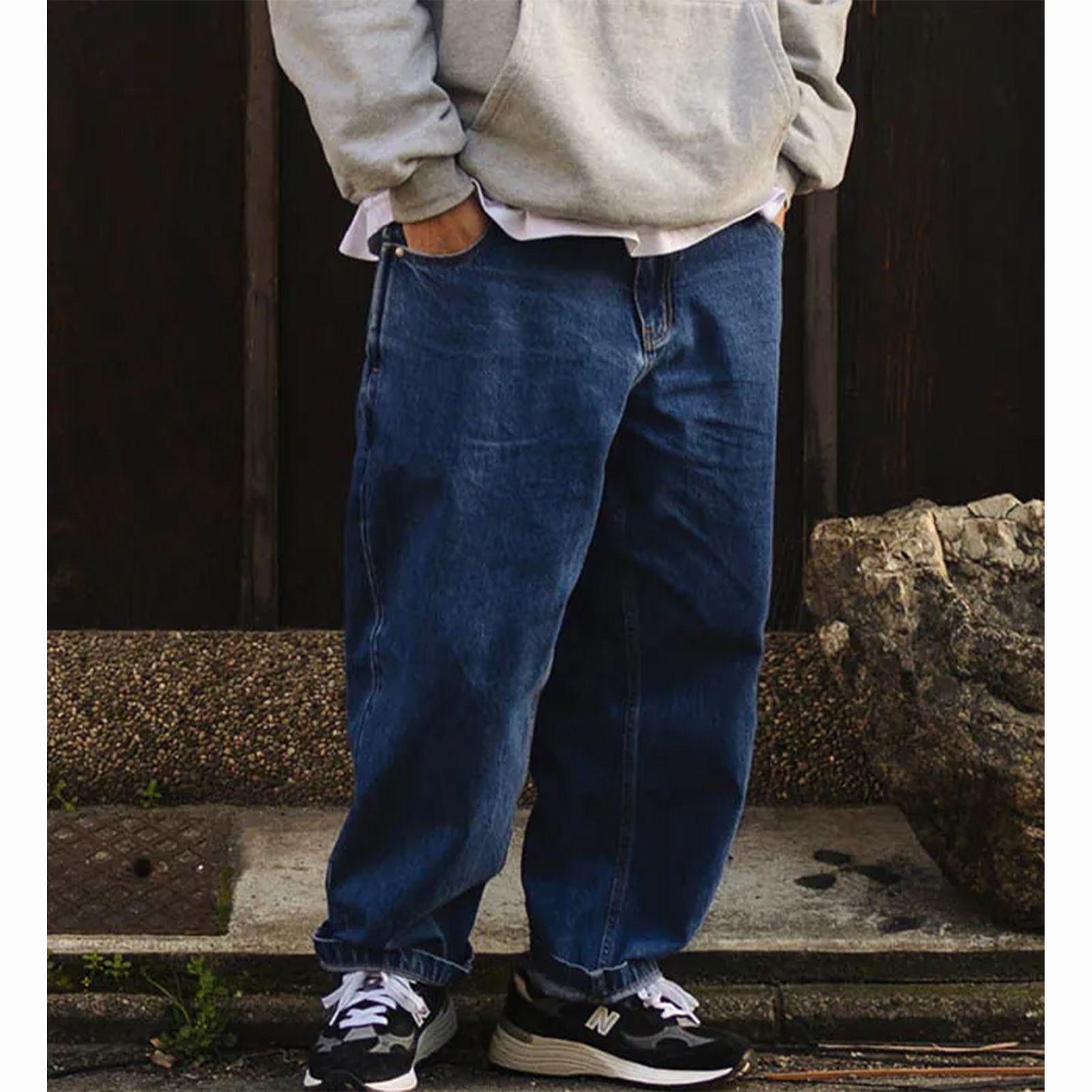 【ラスト1点 3 】WASHED DENIM PANTS / ブルー
