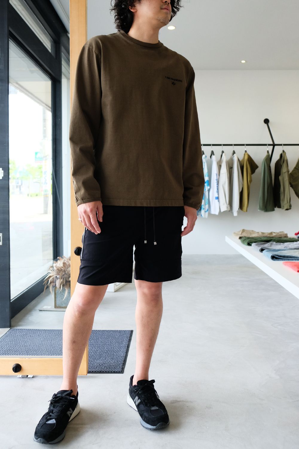 ロンTEEとショーツのバランスがオススメです◎