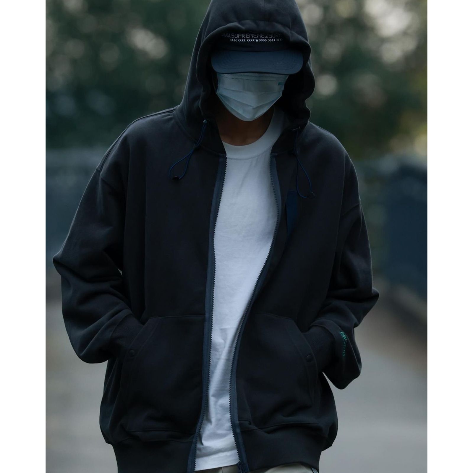 【ラスト1点 M 】Zipper Hoodie / ダークグレー