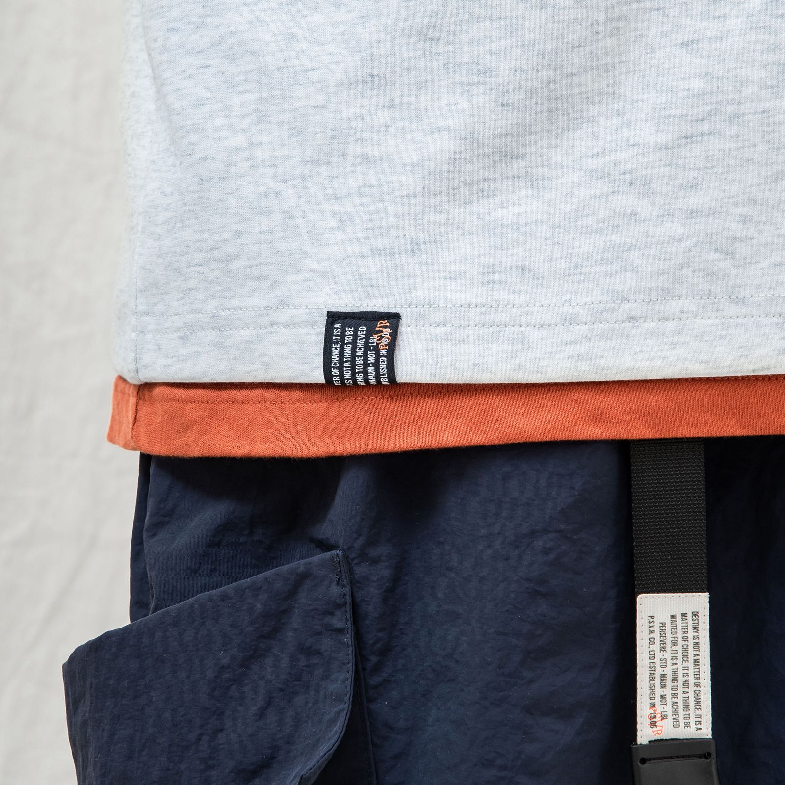 【ラスト1点 S 】hexagonal pocket classic t-shirt / ヘザーホワイト