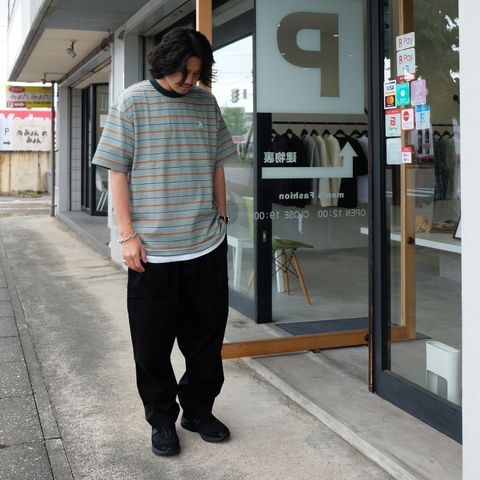 ローテーションに組み込みたいストライプTEEをメインに