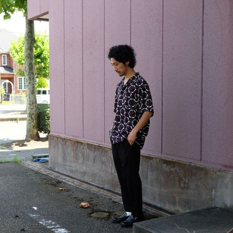 【2023.7.16(Sun) 】大人の男好みな不良っぽさを品良く着こなす夏の柄シャツコーデ