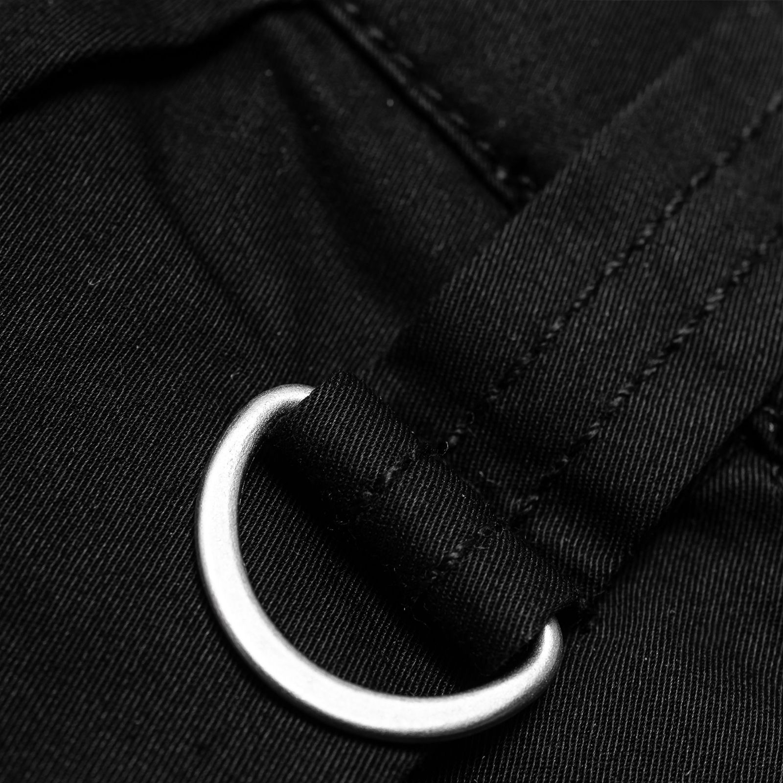 【ラスト1点 M 】washed multi-pocket cargo shorts / ブラック