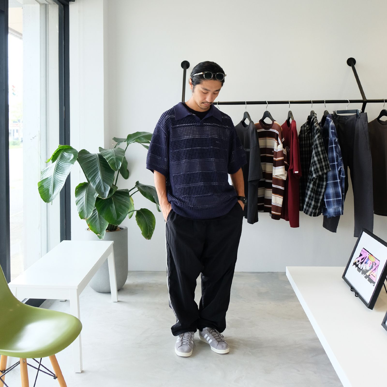 4PMのメッシュポロをメインに