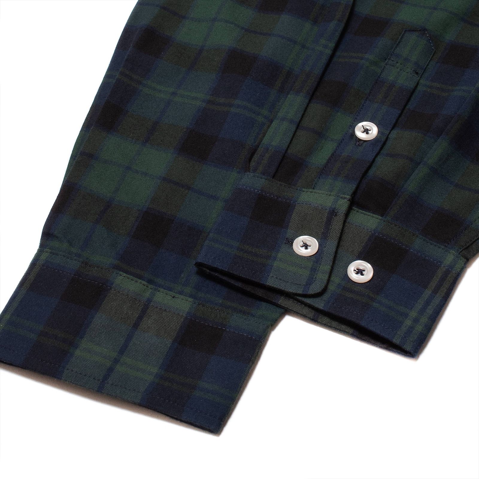 [ラスト1点 M ] persevere long sleeve check shirts / グリーン×ブルー