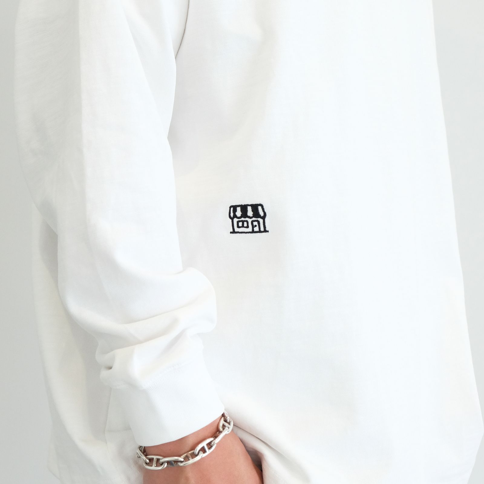 【ラスト1点 L】HOUSE LOGO L/S / ホワイト